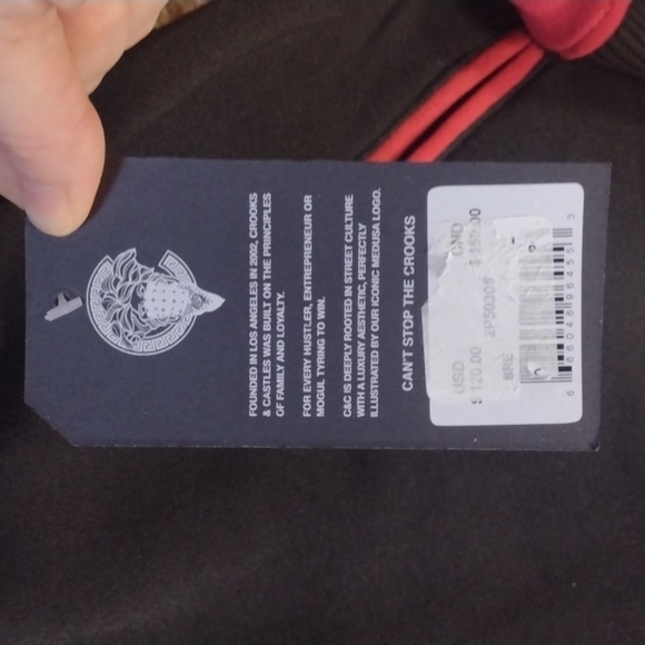 CROOKS & castles red black varsity jacket size XL - Picture 4 of 7